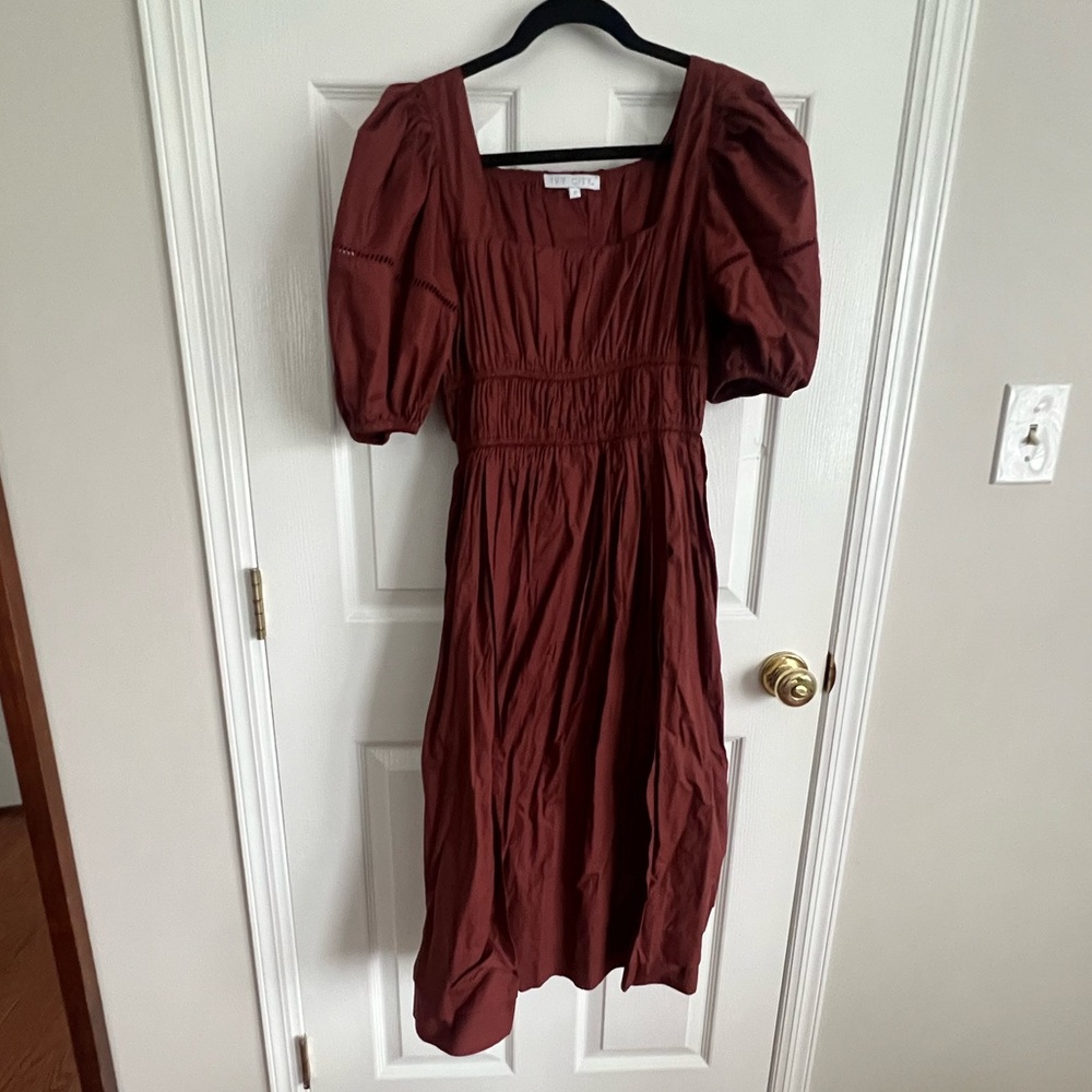 Ivy City Brooklyn Midi Dress in Spice